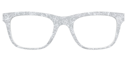 The Pale Gray Floral Lace