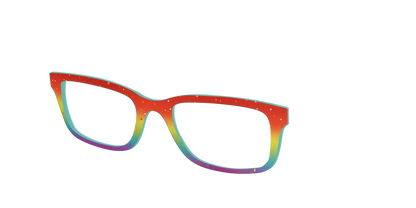 The Spectrum Gradient with Gold Flakes