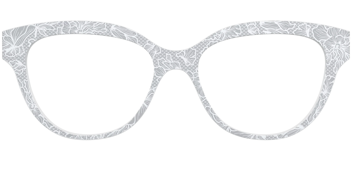 The Pale Gray Floral Lace