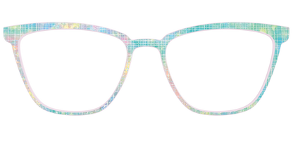 The Pastel Gradient with Holographic Hatching