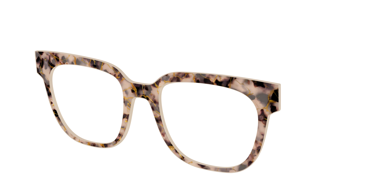 The Almond Tortoise with Gold Streaks