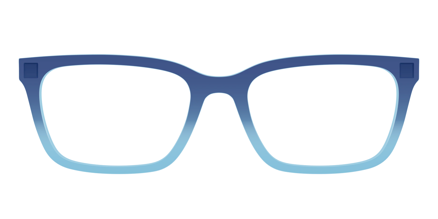 The Indigo to Sky Blue Gradient Crystal