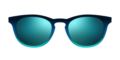 The Polarized Royal Blue to Seafoam Gradient Sun Top