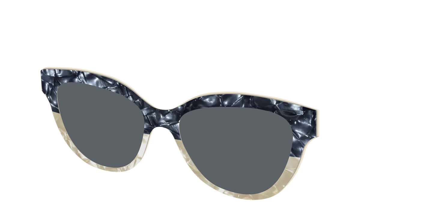 The Polarized Navy to Taupe Pearl Split Sun Top