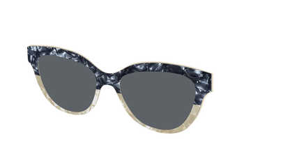 The Polarized Navy to Taupe Pearl Split Sun Top