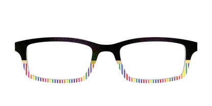 The Chic Pride Stripes Crystal with Gold Foil