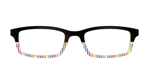 The Chic Pride Stripes Crystal with Gold Foil