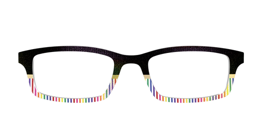 The Chic Pride Stripes Crystal with Gold Foil
