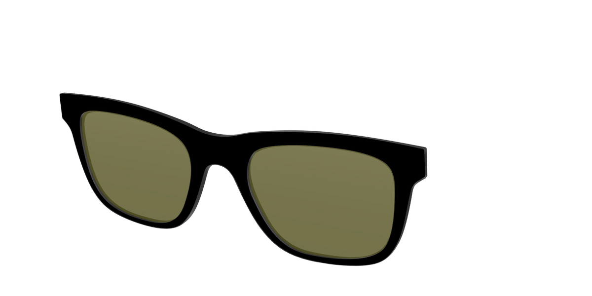 The Black with Green Racquet Sport Lens