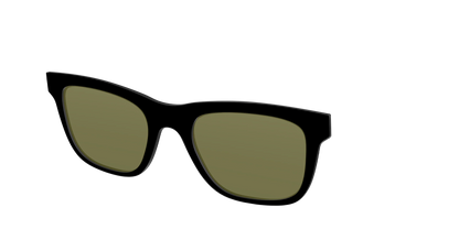 The Black with Green Racquet Sport Lens