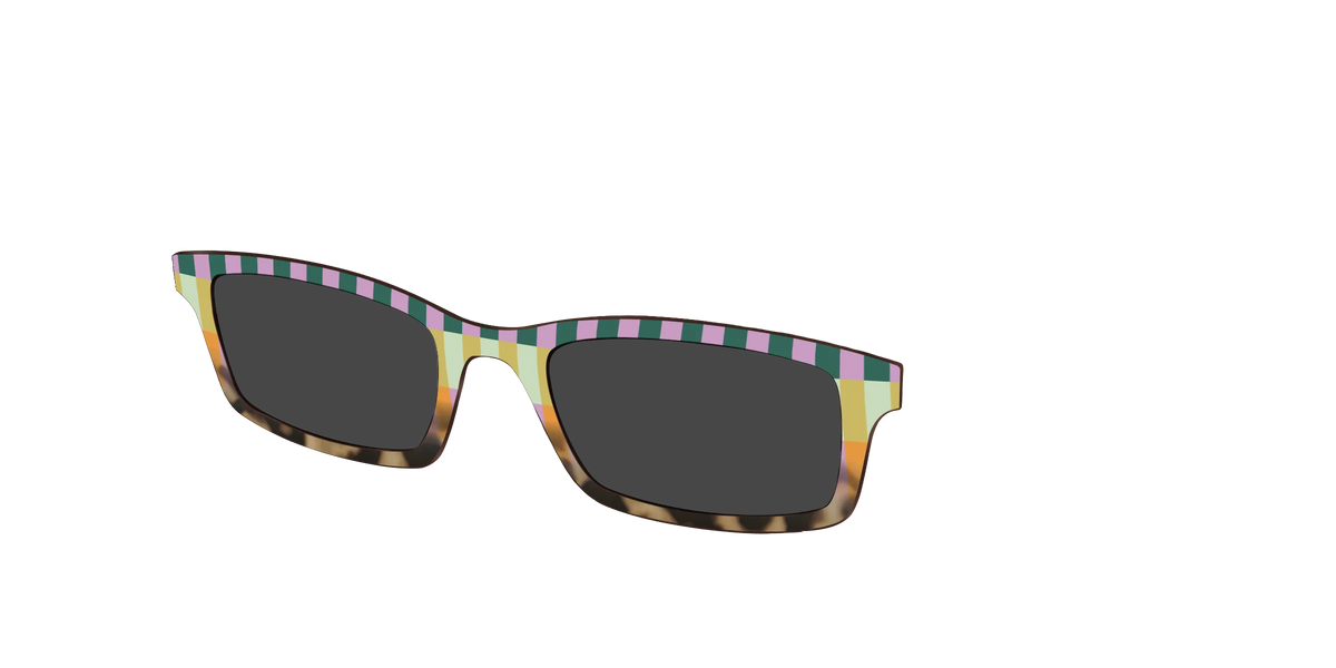 The Polarized Summer Stripes Tortoise Sun Top