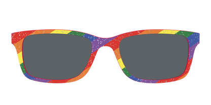 The Polarized Traditional Pride Flag Glitter Sun Top