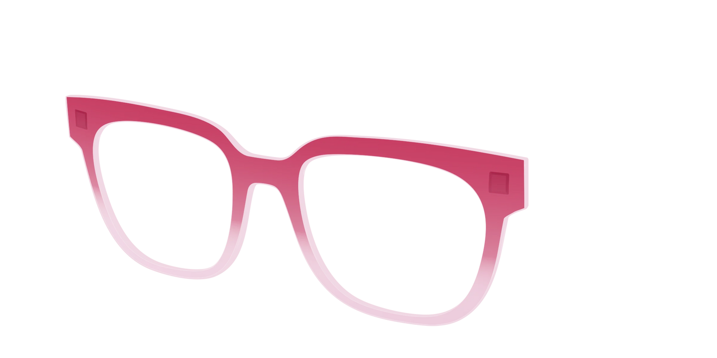 The Flamingo to Blush Gradient Crystal