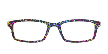 The Rainbow Splatter Black