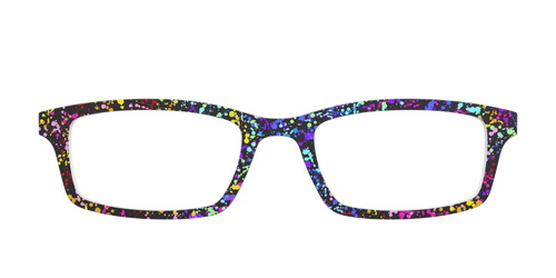 The Rainbow Splatter Black