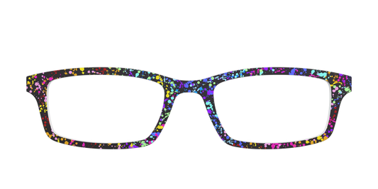 The Rainbow Splatter Black