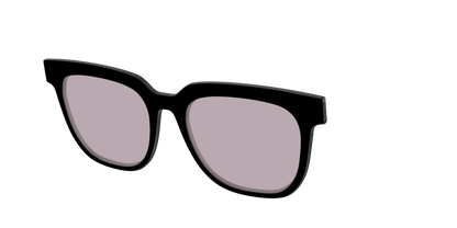 The Black with Gray Gaming Lens