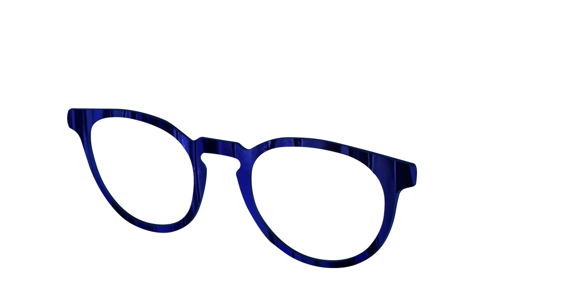 The Indigo Moire Stripes