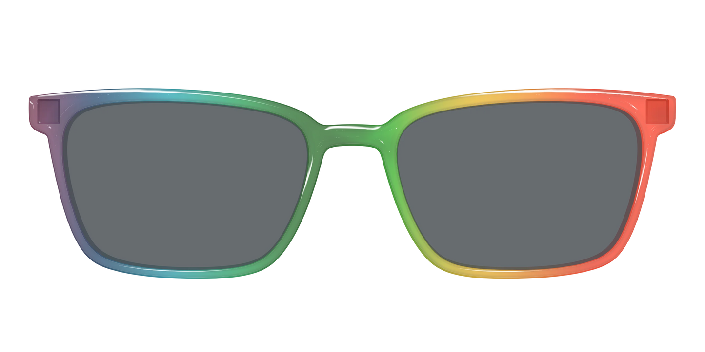 The Polarized Rainbow Gradient Sun Top