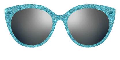 The Polarized Aquamarine Sparkle Sun Top