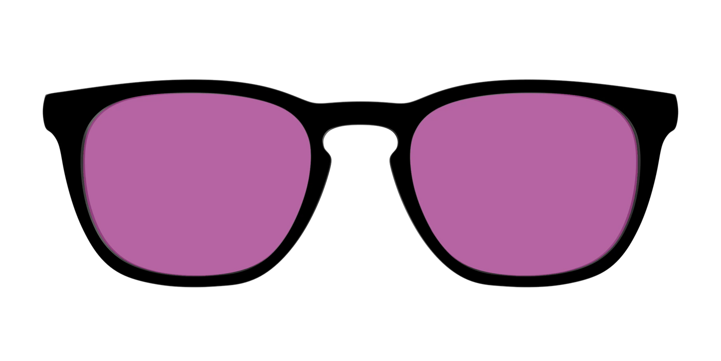 The Black with Violet Golf Lens