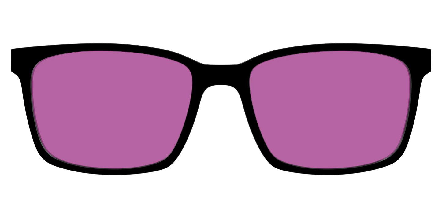 The Black with Violet Golf Lens