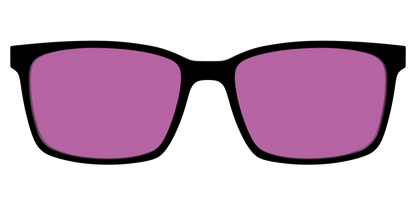The Black with Violet Golf Lens