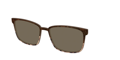 The Polarized Dark Oak Tortoise Split Sun Top