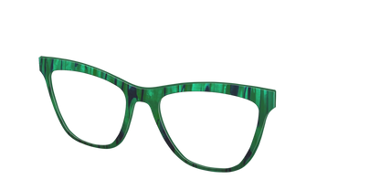 The Emerald Moire Stripes