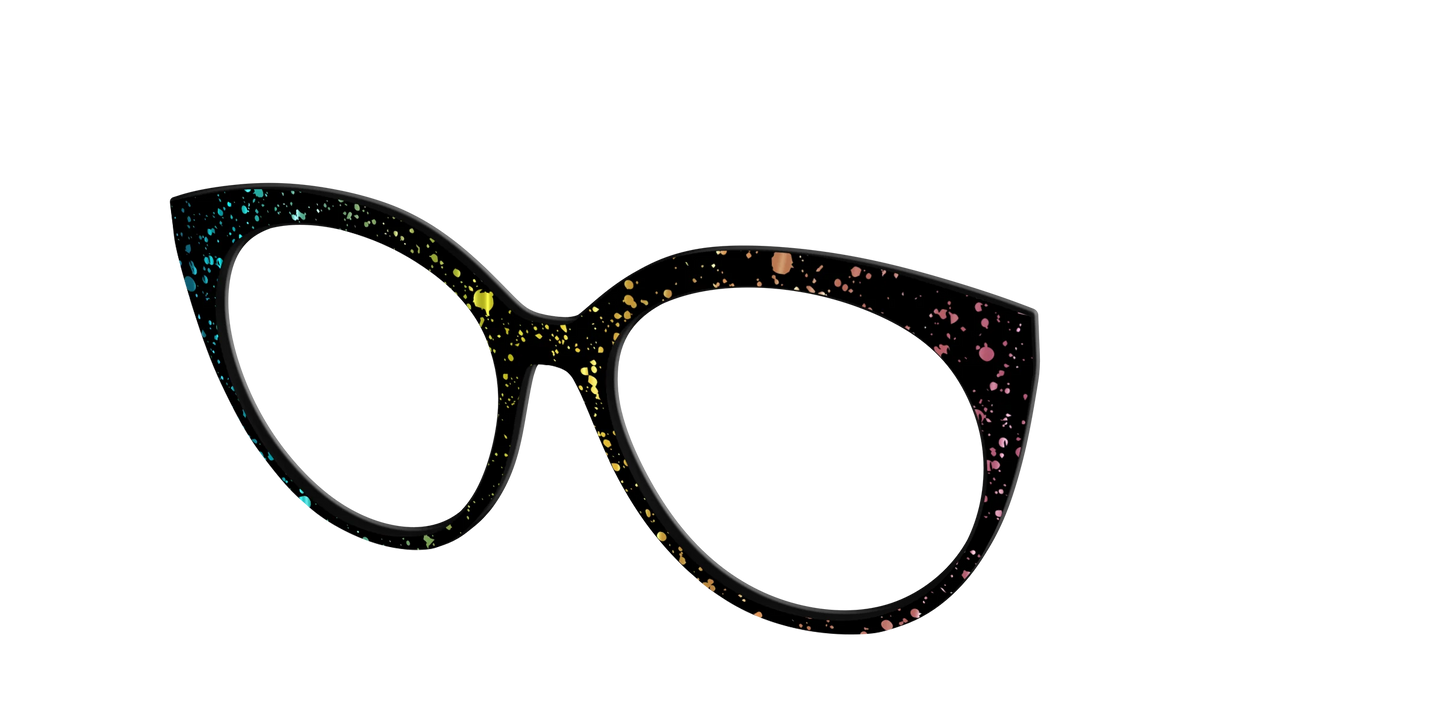 The Rainbow Foil Splatter