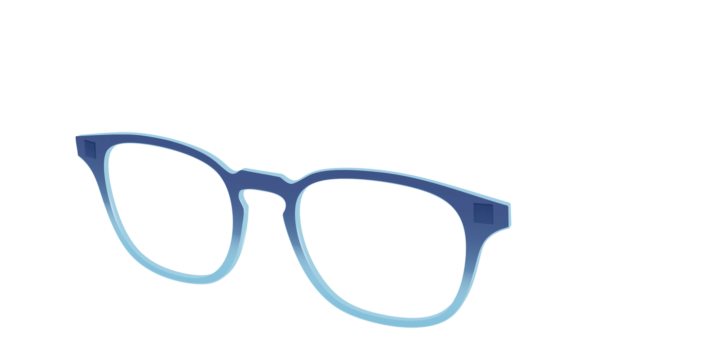 The Indigo to Sky Blue Gradient Crystal