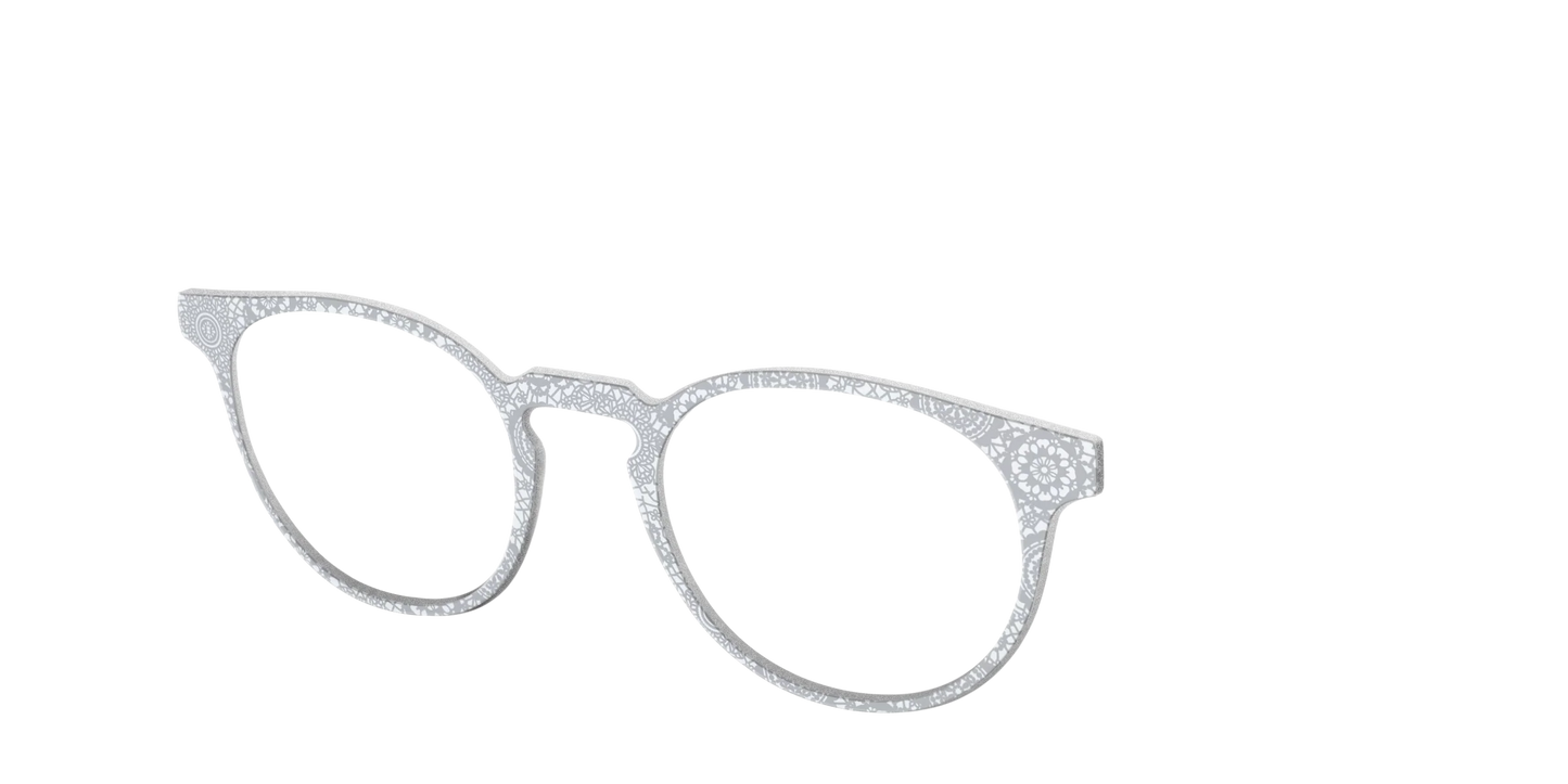 The Pale Gray Medallion Lace