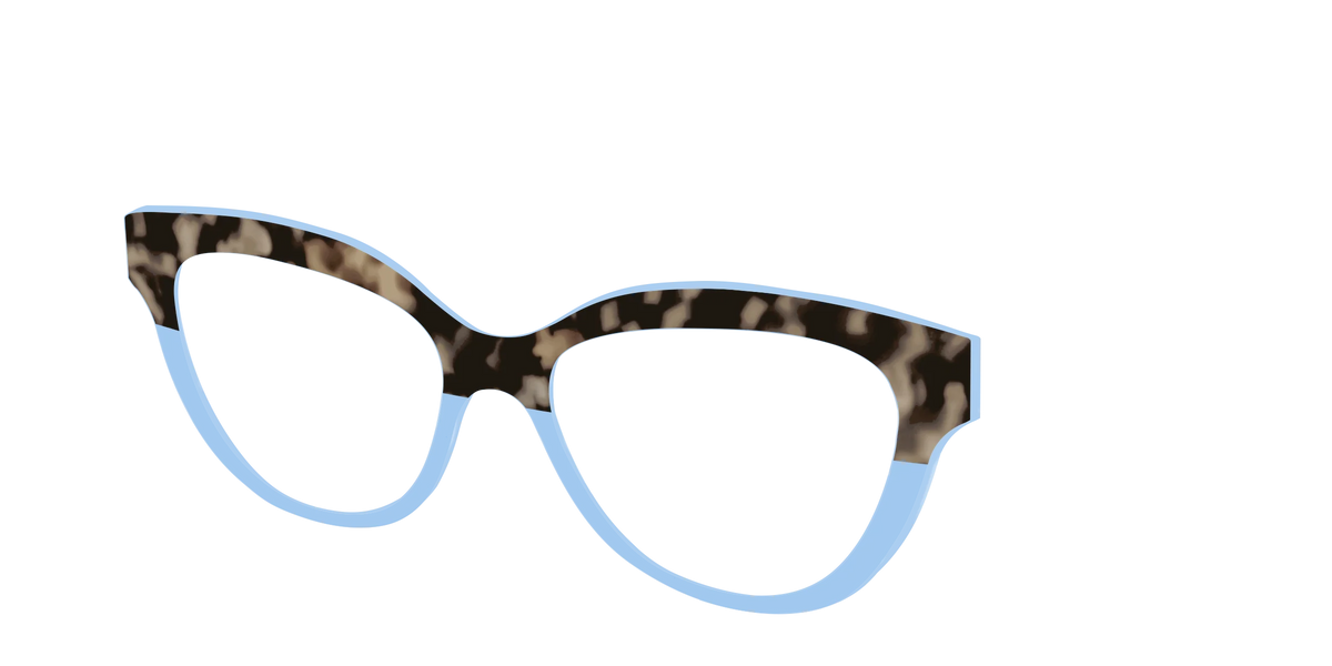 The Denim Tortoise Crystal Split