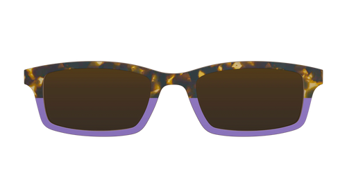 The Polarized Lavender Tortoise Split Sun Top