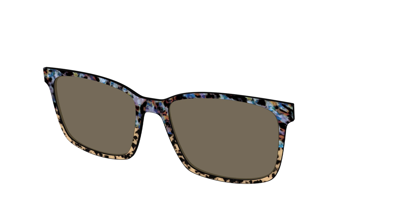 The Polarized Oasis Tortoise Split Sun Top