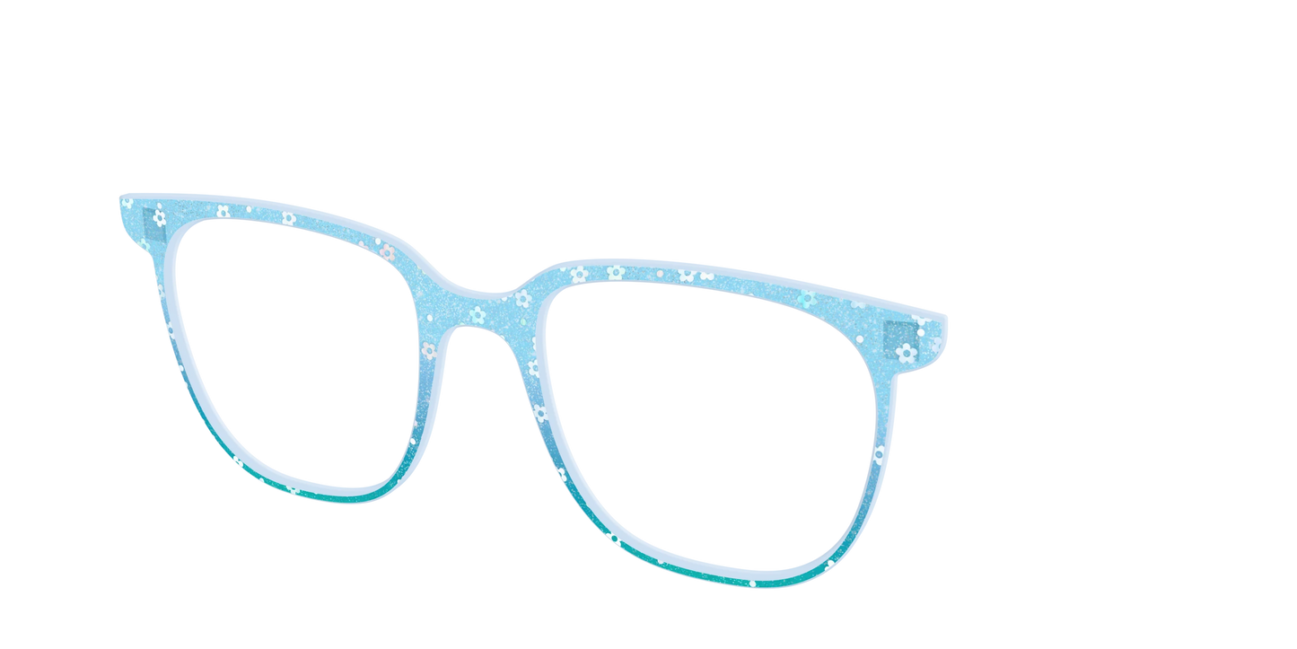 The Sky Blue Crystal with Daisy Glitter