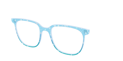 The Sky Blue Crystal with Daisy Glitter
