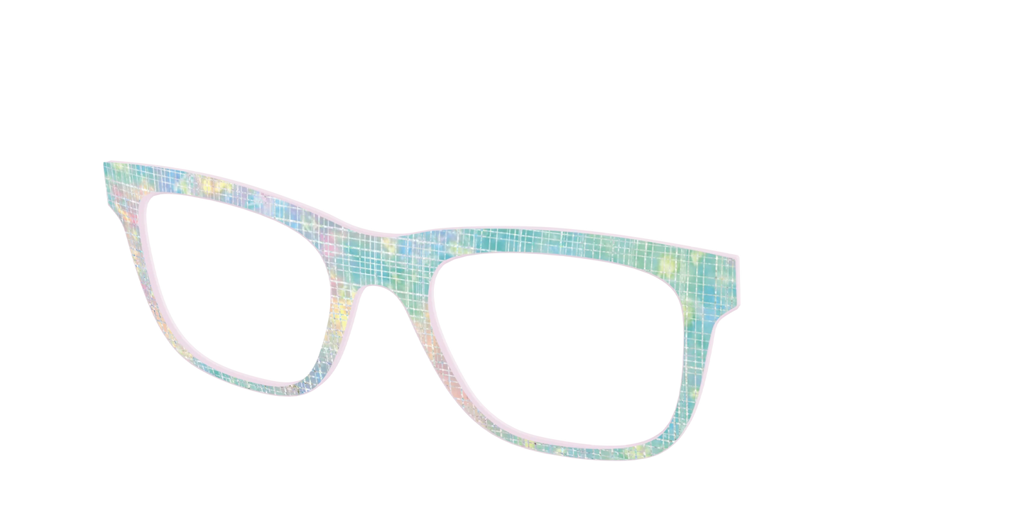 The Pastel Gradient with Holographic Hatching