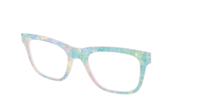 The Pastel Gradient with Holographic Hatching