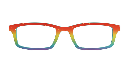 The Spectrum Gradient with Gold Flakes