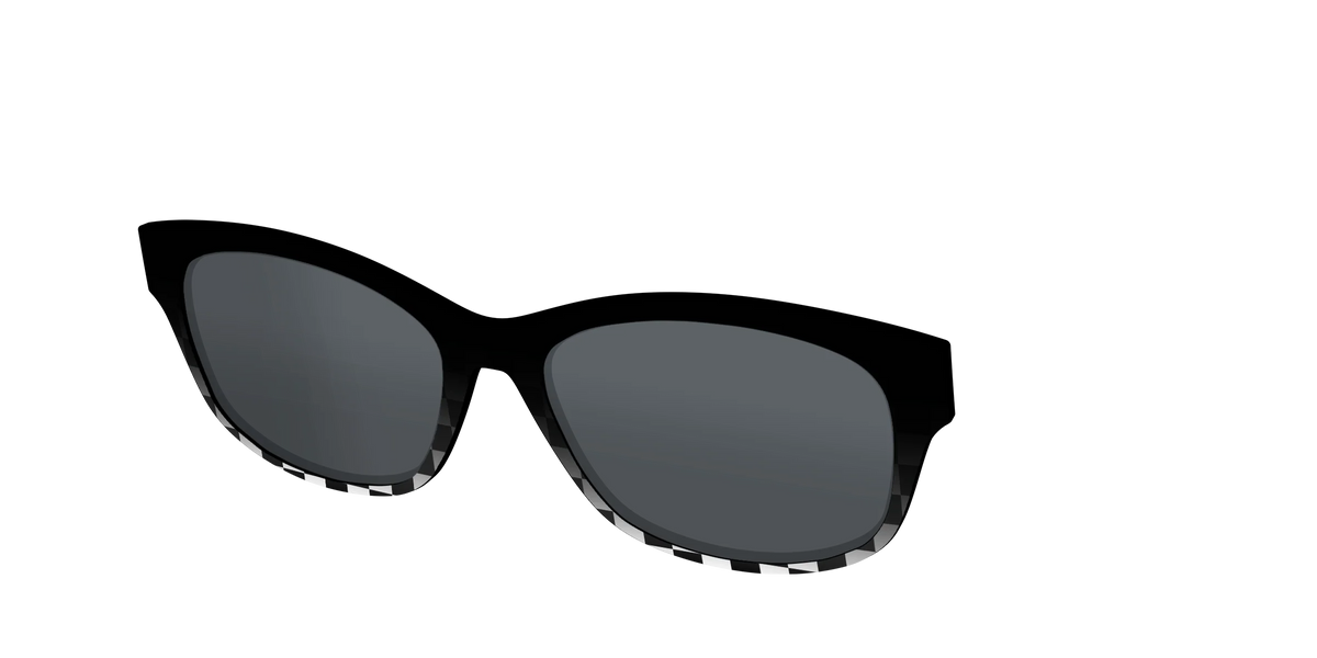 The Polarized Checkerboard Fade Sun Top