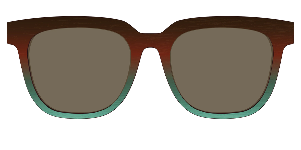 The Polarized Mahogany to Juniper Woodgrain Sun Top