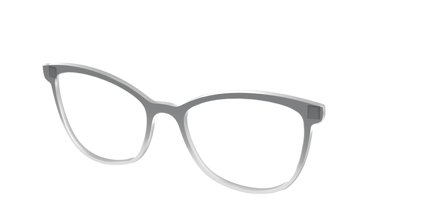 The Charcoal to Light Gray Gradient Crystal