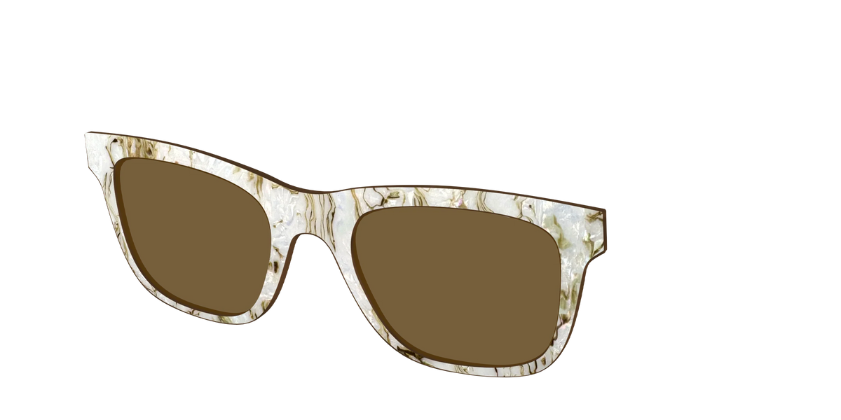 The Polarized Ivory Sand Pearl Shell Sun Top