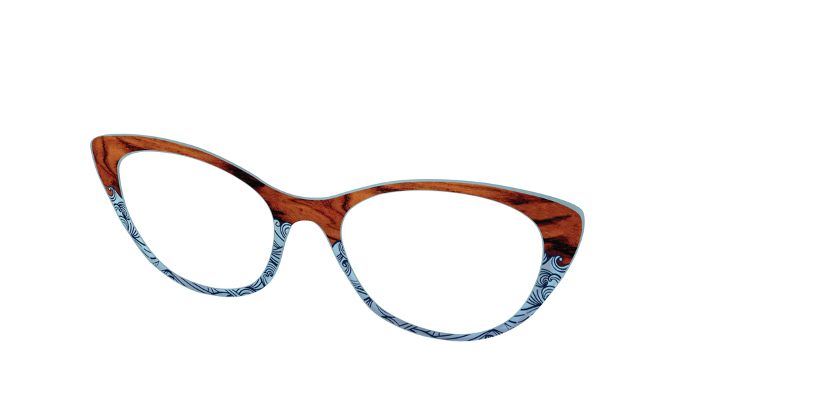 The Blue Wood Waves Crystal