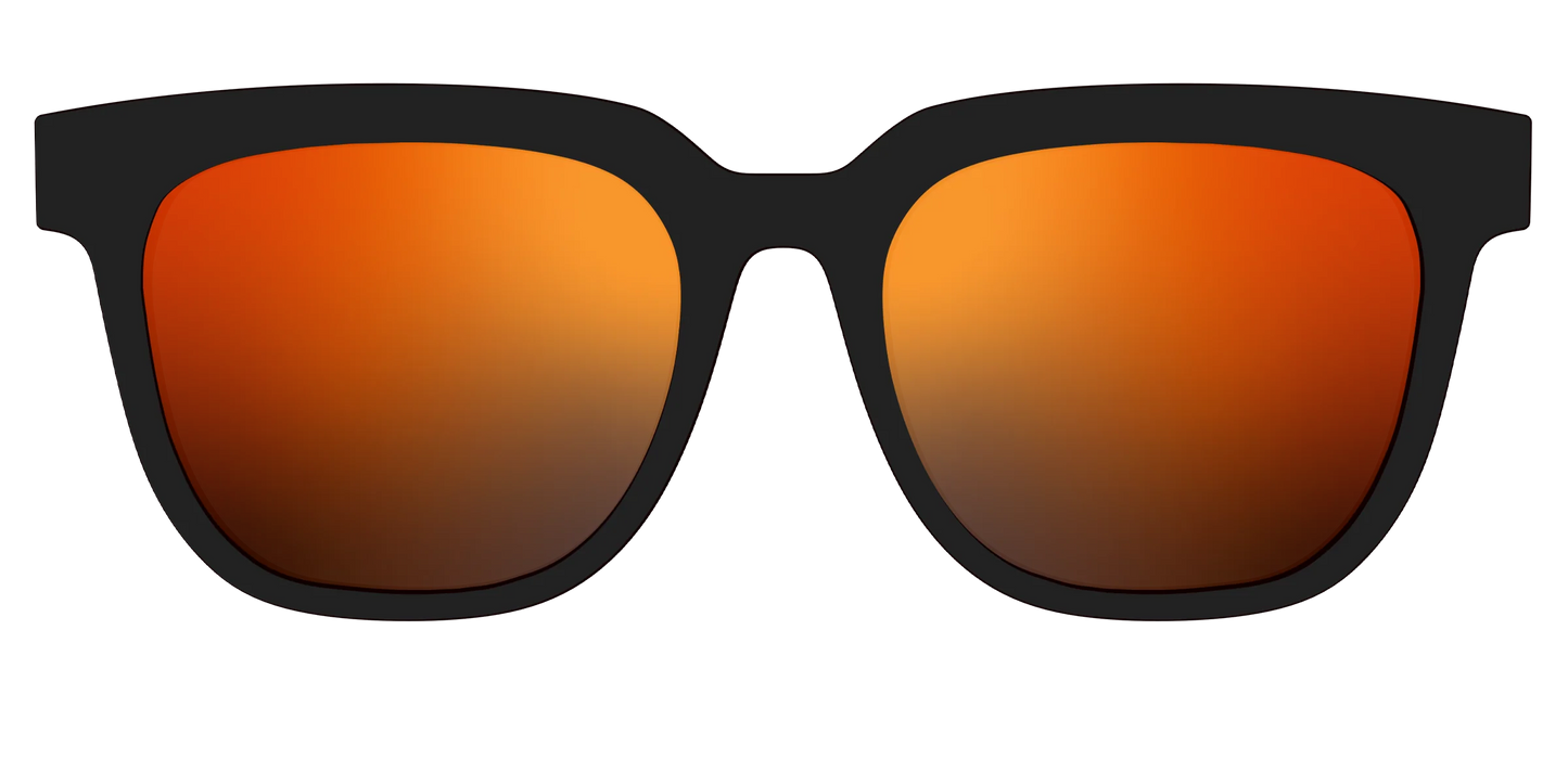 The Polarized Orange Reflective Sun Top