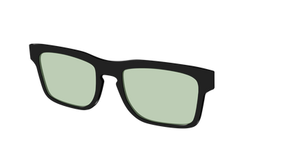 The Black With Sage Green Lens