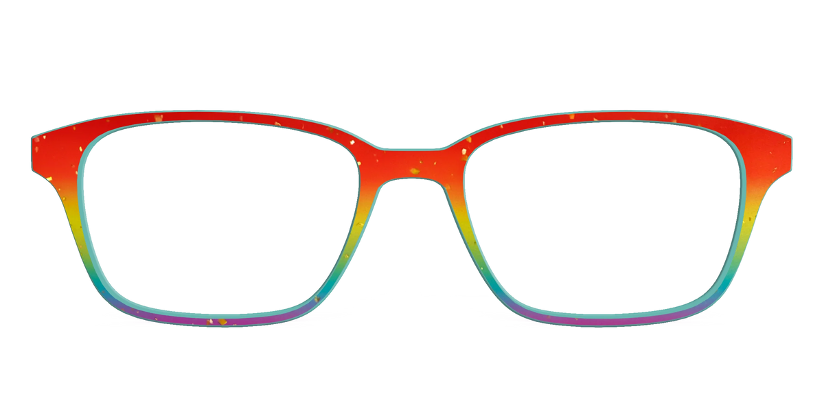 The Spectrum Gradient with Gold Flakes