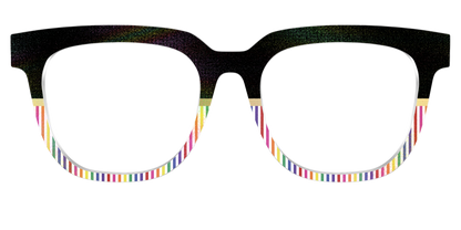 The Chic Pride Stripes Crystal with Gold Foil