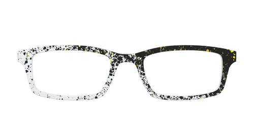 The Black & White Splatter